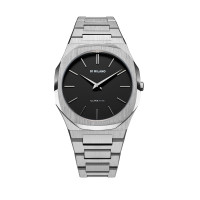 D1 Milano Ultra Thin 40 mm – Monochromatic Light Gunmetal Masterpiece UTBJ40